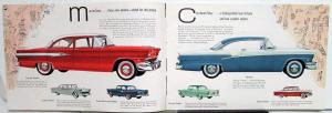 1956 Ford Mainline Customline Fairlane Cars Wagons Sales Brochure Rev Jan 1956