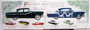 1956 Ford Mainline Customline Fairlane Cars Wagons Sales Brochure Rev Jan 1956