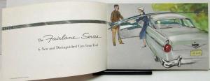 1956 Ford Fairlane Prestige Sales Brochure Watercolor Illustrations Cover Orig