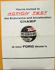 1957 Ford Fairlane Bonneville Salt Flats Ad From Life Magazine Original Reprint