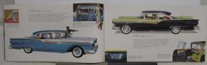 1957 Ford Fairlane & Fairlane 500 Prestige Color Sales Brochure Original XL