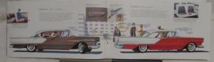 1957 Ford Fairlane & Fairlane 500 Prestige Color Sales Brochure Original XL