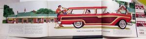 1957 Ford Station Wagons Sales Brochure Country Squire Sedan Del Rio Ranch