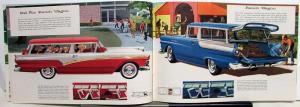 1957 Ford Station Wagons Sales Brochure Country Squire Sedan Del Rio Ranch