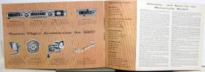 1957 Ford Station Wagons Sales Brochure Country Squire Sedan Del Rio Ranch