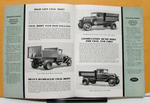 1931 Ford Truck Model AA 1 1/2 Ton Coal And Ice Body Sales Brochure