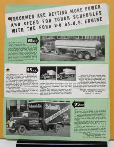 1939 Ford Truck Model V8 95 HP Testimonials By Various Truckmen