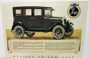 1926 Chevrolet Canadian Sales Brochure Folder Landau Sedan Coupe
