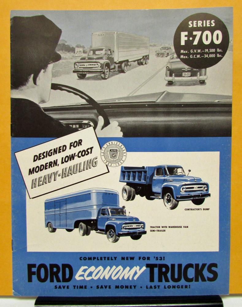 1953 Ford Truck Model F 700 Sales Brochure and Specifications