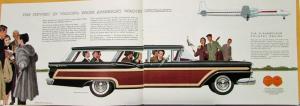 1959 Ford Country Sedan Squire Ranch Station Wagon Sales Brochure XL Rev 10 58