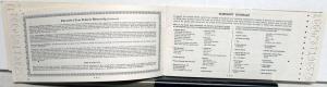 1968 Chevrolet Owner Protection Plan Impala/Caprice V8 Protect-O-Plate Booklet
