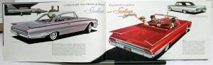 1960 Ford Galaxies Fairlanes Starliner Sunliner Original Color Sales Brochure