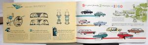 1960 Ford Galaxies Fairlanes Starliner Sunliner Original Color Sales Brochure