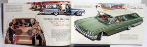 1960 Ford Station Wagon Country Squire Sedan Ranch Original Color Sales Brochure