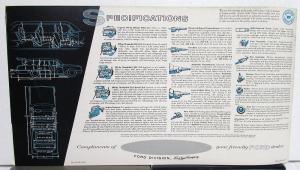 1960 Ford Station Wagon Country Squire Sedan Ranch Original Color Sales Brochure