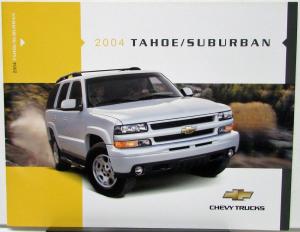 2004 Chevrolet Tahoe Suburban Canadian Sales Brochure