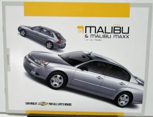 2005 Chevrolet Malibu & Malibu Maxx Canadian Sales Brochure LT LS