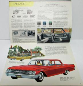 1961 Ford Fairlanes 500 Galaxie Station Wagon Sales Brochure FDC 6122 Rev 12 60