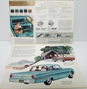 1961 Ford Fairlanes 500 Galaxie Station Wagon Sales Brochure FDC 6122 Rev 12 60