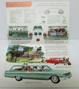 1961 Ford Fairlanes 500 Galaxie Station Wagon Sales Brochure FDC 6122 Rev 12 60