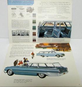 1961 Ford Fairlanes 500 Galaxie Station Wagon Sales Brochure FDC 6122 Rev 12 60