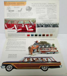 1961 Ford Fairlanes 500 Galaxie Station Wagon Sales Brochure FDC 6122 Rev 12 60