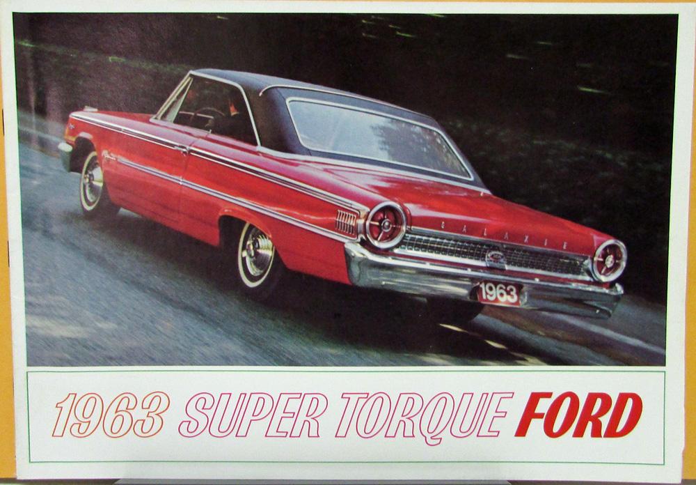 1963 Ford Super Torque Galaxie Sedan & Wagons Color Sales… | AutoPaper