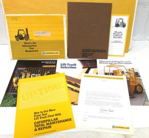 1984 Caterpillar Dealer Sales Packet Lift Truck Forklift Brochures