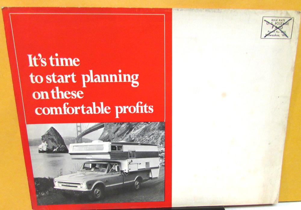 1968 Bostron Suspension Seats Sales Brochure Mailer Chevrolet Pickup