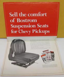 1968 Bostron Suspension Seats Sales Brochure Mailer Chevrolet Pickup