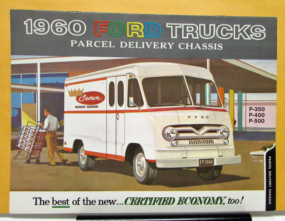 1960 Ford Parcel Delivery Truck Model P 350 400 500 Sales Brochure Original