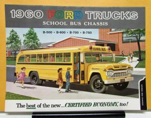 1960 Ford Truck Model B 500 600 700 750 School Bus Sales Brochure