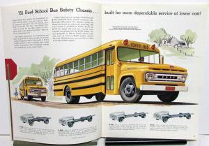 1961 Ford School Bus Truck Model B 500 600 700 750 Original Sales Brochure