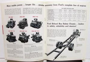 1961 Ford School Bus Truck Model B 500 600 700 750 Original Sales Brochure
