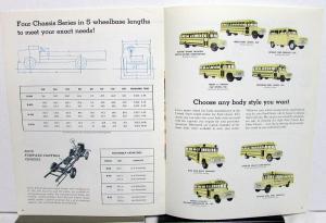 1961 Ford School Bus Truck Model B 500 600 700 750 Original Sales Brochure