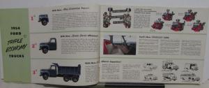 1954 Ford Truck Series F T C B P Series X-Large Color Sales Brochure Original