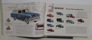 1954 Ford Truck Series F T C B P Series X-Large Color Sales Brochure Original