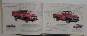 1954 Ford Truck Series F T C B P Series X-Large Color Sales Brochure Original