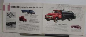 1954 Ford Truck Series F T C B P Series X-Large Color Sales Brochure Original