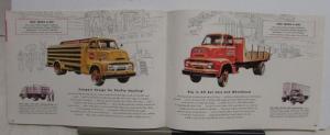 1954 Ford Truck Series F T C B P Series X-Large Color Sales Brochure Original