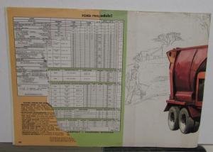 1954 Ford Truck Series F T C B P Series X-Large Color Sales Brochure Original