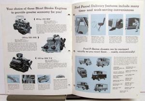1961 Ford Parcel Delivery Truck Model P 100 350 400 500 Sales Brochure Specs