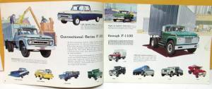 1961 Ford Truck Full Line Sales Brochure From Econoline To Diesels Pickup Van