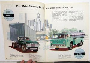 1961 Ford Truck Conventional & Tilt Cab 850 950 1000 1100 Sales Brochure Orig