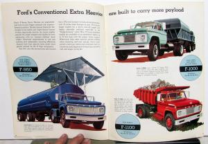 1961 Ford Truck Conventional & Tilt Cab 850 950 1000 1100 Sales Brochure Orig