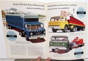 1961 Ford Truck Conventional & Tilt Cab 850 950 1000 1100 Sales Brochure Orig