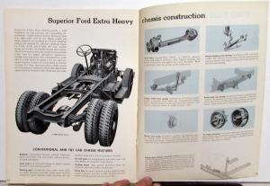 1961 Ford Truck Conventional & Tilt Cab 850 950 1000 1100 Sales Brochure Orig
