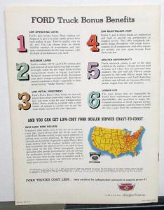 1961 Ford Truck Conventional & Tilt Cab 850 950 1000 1100 Sales Brochure Orig