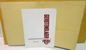 1960 Gerstenslager Specialty Coaches & Equipment Sales Display Folder Mobile Lab