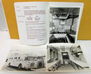 1960 Gerstenslager Specialty Coaches & Equipment Sales Display Folder Mobile Lab